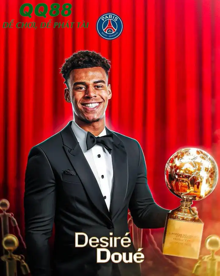 Desire Doue giành giải Golden Boy 2025 Ngôi sao trẻ Desire Doue của PSG giành giải Golden Boy 2025